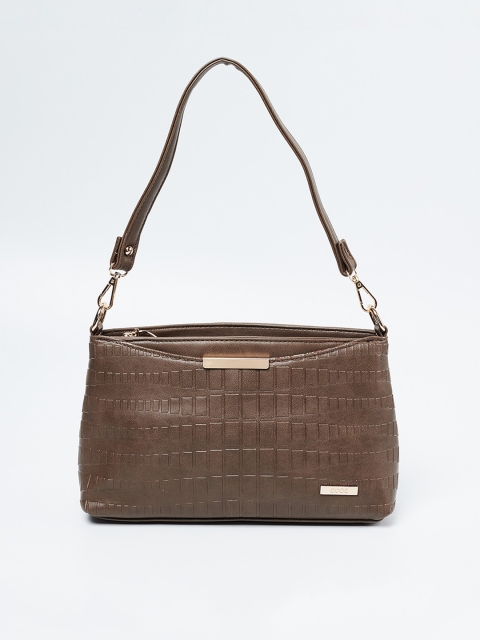 

CODE by Lifestyle Brown Textured Handheld Bag