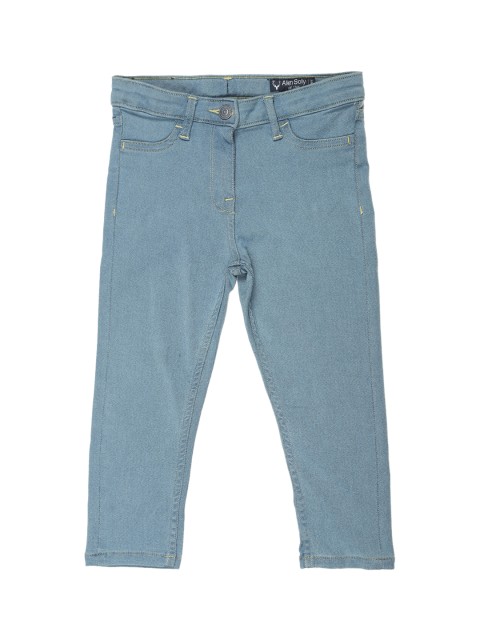 

Allen Solly Junior Girls Blue Regular Fit Mid-Rise Clean Look Stretchable Jeans