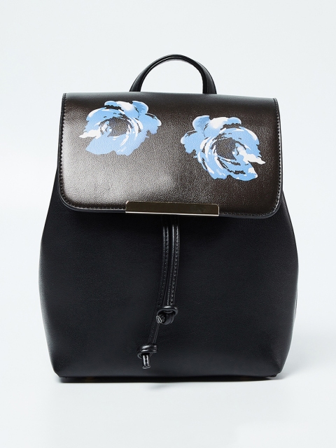 

CODE by Lifestyle Women Black & Blue Floral Printed Backpack