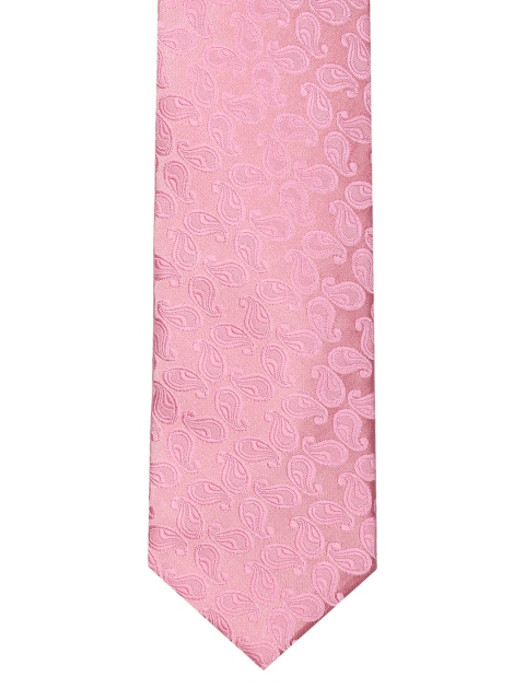 

Van Heusen Pink Woven Design Broad Tie