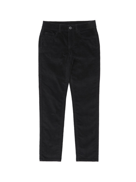 

Pantaloons Junior Girls Black Regular Fit Solid Regular Trousers