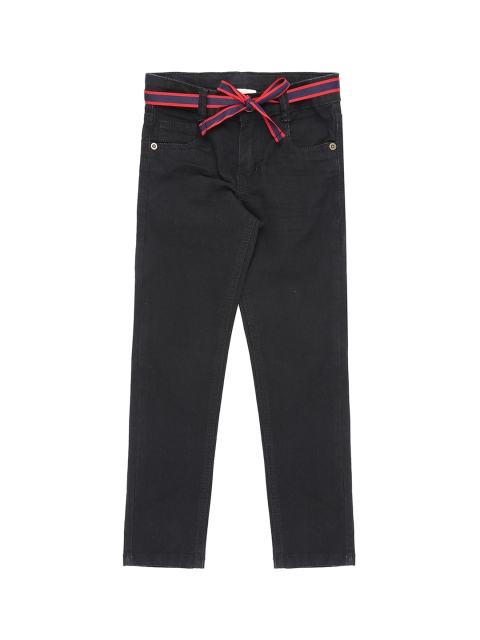 

Pantaloons Junior Girls Black Regular Fit Mid-Rise Clean Look Jeans