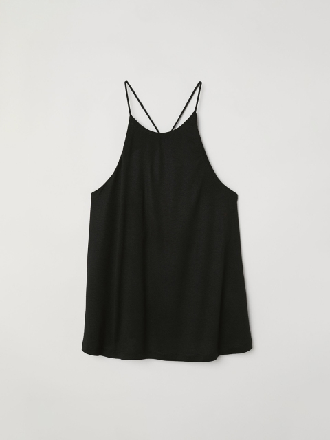 

H&M Women Black Solid Jersey Vest Top