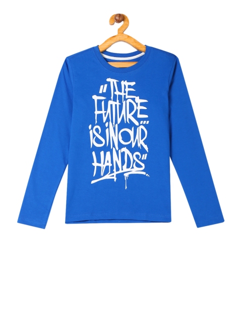 

Cherokee Boys Blue Printed Round Neck T-shirt