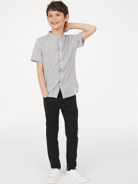 

H&M Boys Black Solid Superstretch Trousers