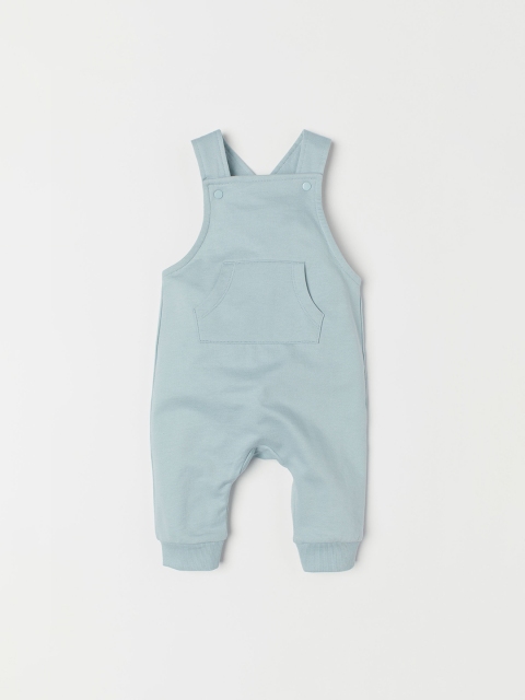 

H&M Boys Blue Cotton dungarees, Turquoise blue