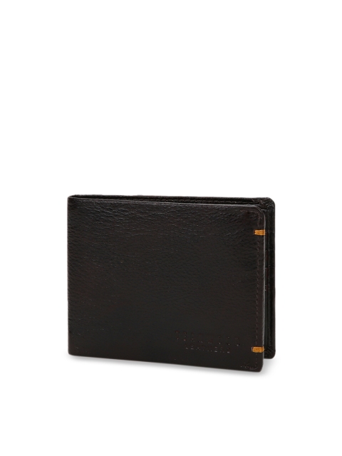 

Teakwood Leathers Men Brown Solid Zip Around Wallet