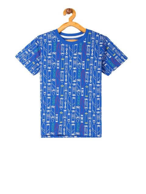 

Cherokee Boys Blue Printed Round Neck T-shirt