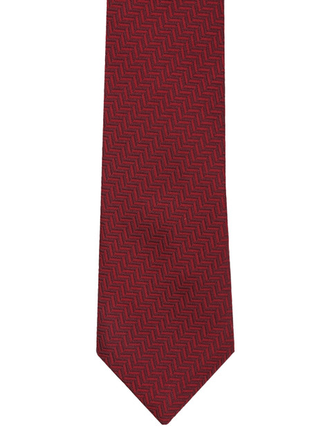 

Van Heusen Maroon Woven Design Broad Tie