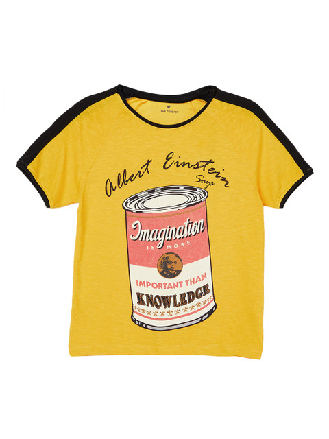 

Fame Forever by Lifestyle Girls Yellow Printed Top