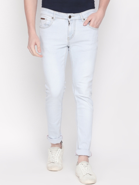 

BOLTS and BARRELS Men Blue Slim Fit Low-Rise Clean Look Jeans