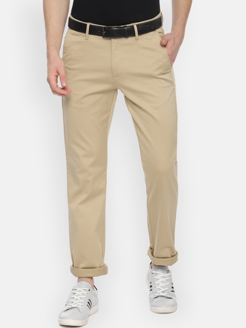 

Allen Solly Men Beige Regular Fit Solid Regular Trousers