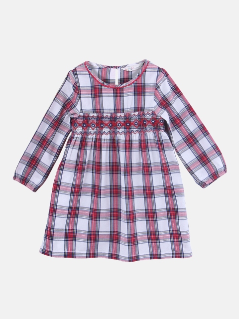 

Beebay Girls Checked Multicoloured A-Line Dress, Multi