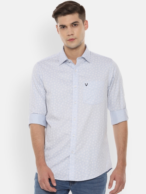 

Allen Solly Men Blue Slim Fit Printed Casual Shirt