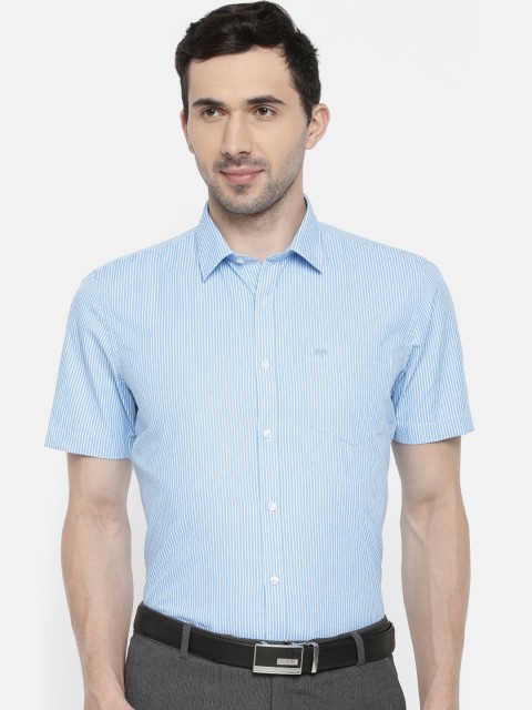 

Chennis Men Blue Slim Fit Striped Formal Shirt