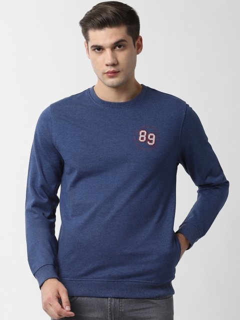 

Peter England Casuals Men Navy Blue Solid Sweatshirt