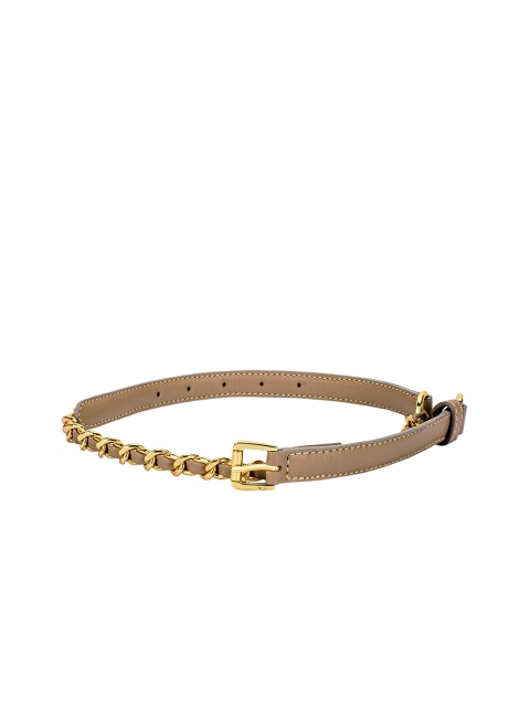 

Eske Women Beige Embellished Leather Belt