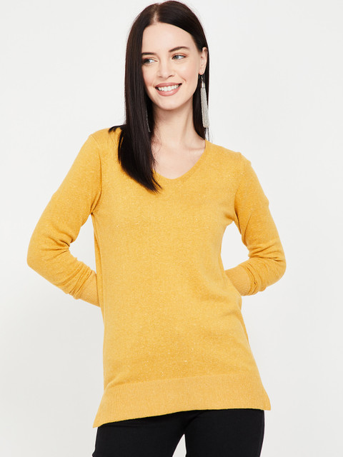 

Fame Forever by Lifestyle Women Mustard Solid Top