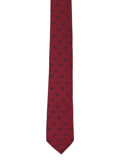 

Van Heusen Maroon & Blue Paisley Patterned Broad Tie
