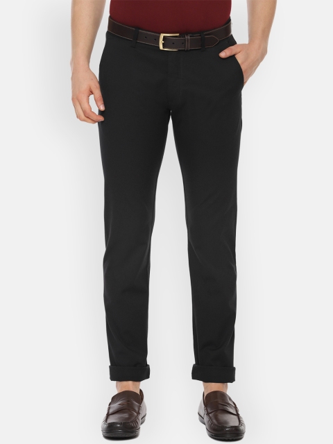 

Allen Solly Men Black Slim Fit Solid Chinos