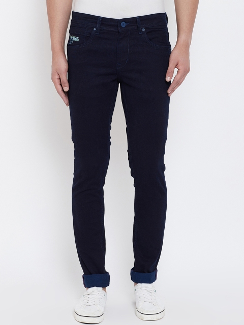 

American Archer Men Blue Skinny Fit Low-Rise Clean Look Stretchable Jeans