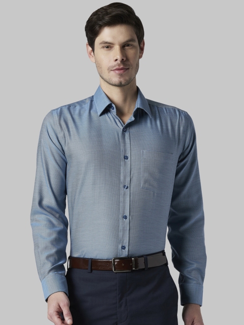 

Park Avenue Men Blue Regular Fit Solid Formal Shirt