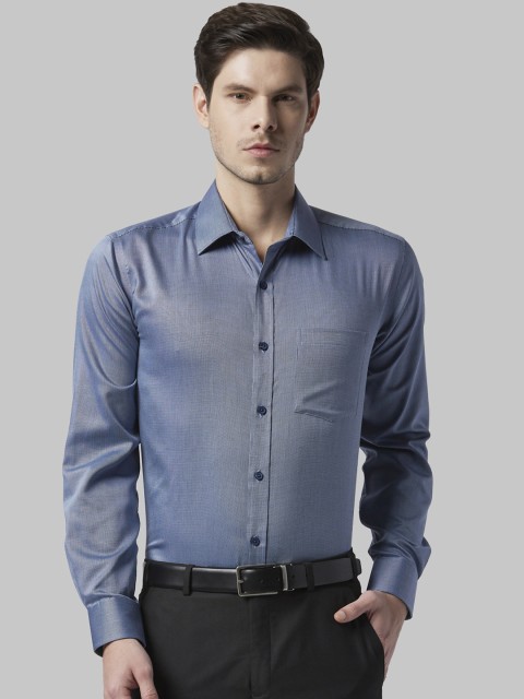 

Park Avenue Men Blue Regular Fit Solid Formal Shirt
