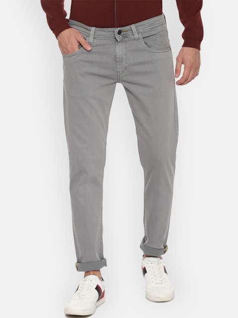 

Solly Jeans Co. Men Grey Skinny Fit Mid-Rise Clean Look Stretchable Jeans