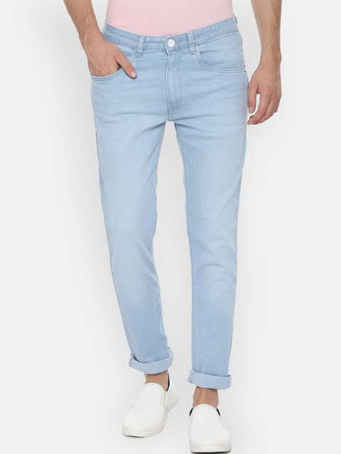 

V Dot Men Blue Slim Fit Mid-Rise Clean Look Stretchable Jeans