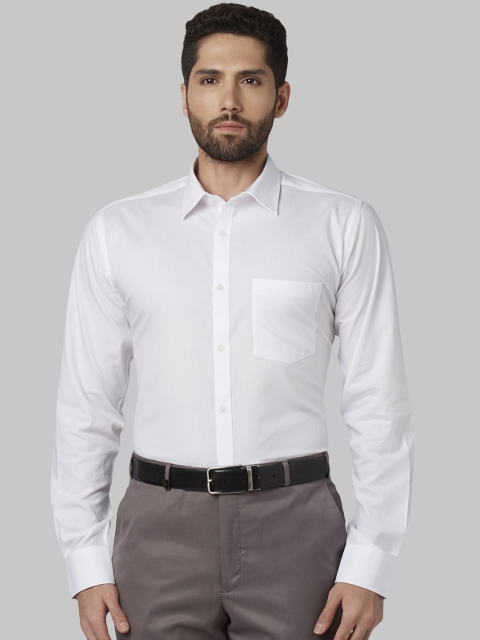 

Park Avenue Men White Slim Fit Solid Casual Shirt