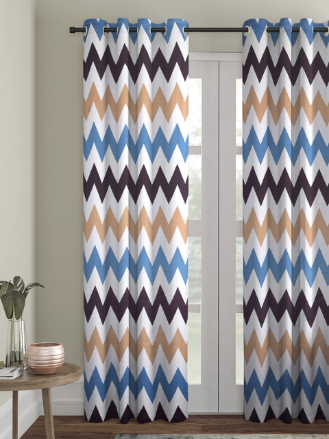 

Alina decor Multicoloured Single Door Curtain, Multi