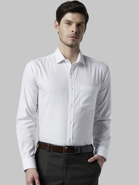 

Park Avenue Men White Regular Fit Self Design Formal Shirt