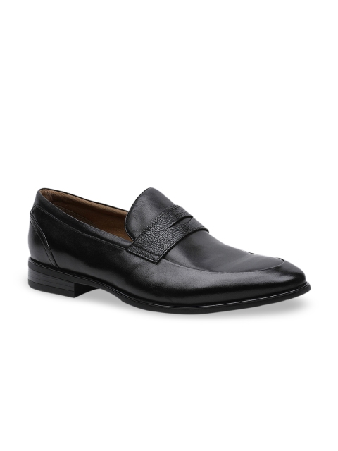

Aldo Men Black Leather Round Toe Slip-on Formal Shoes