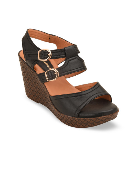 

pelle albero Women Black Solid Heels