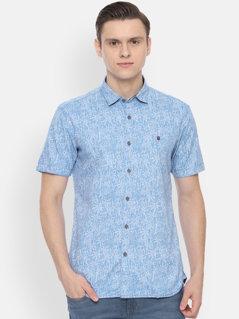 

Louis Philippe Jeans Men Blue Slim Fit Printed Casual Shirt