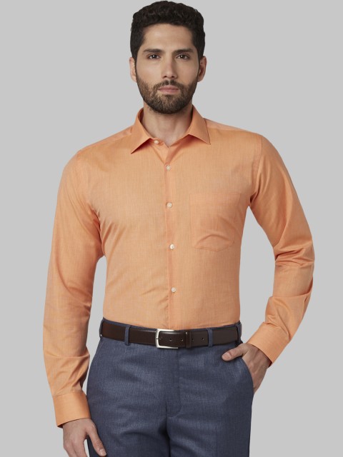 

Park Avenue Men Orange Slim Fit Solid Formal Shirt