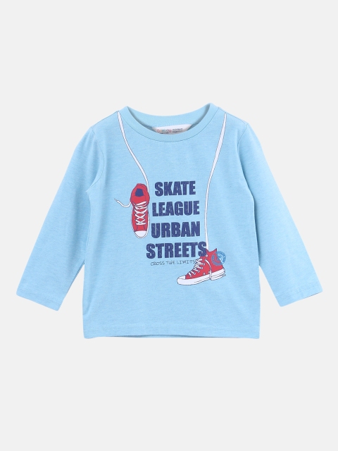 

Beebay Boys Blue Printed Round Neck T-shirt