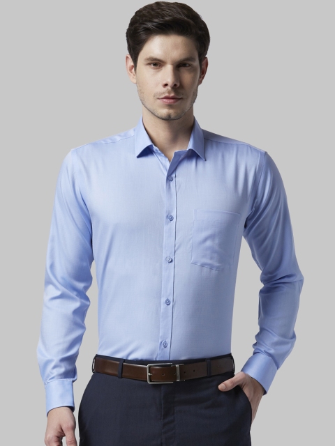 

Park Avenue Men Blue Slim Fit Self Design Formal Shirt