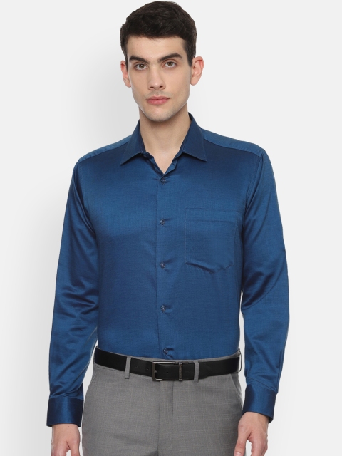 

Van Heusen Men Blue Regular Fit Solid Formal Shirt