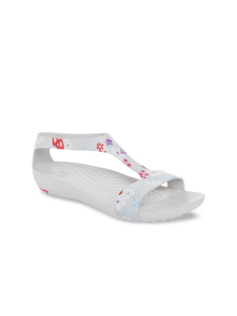 

Crocs Serena Women White Printed Slip-On
