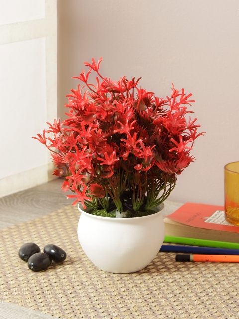 

House of Accessories Red Plastic Artificial Flowers and Plants