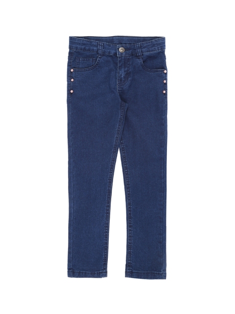 

Pantaloons Junior Girls Blue Regular Fit Mid-Rise Clean Look Jeans