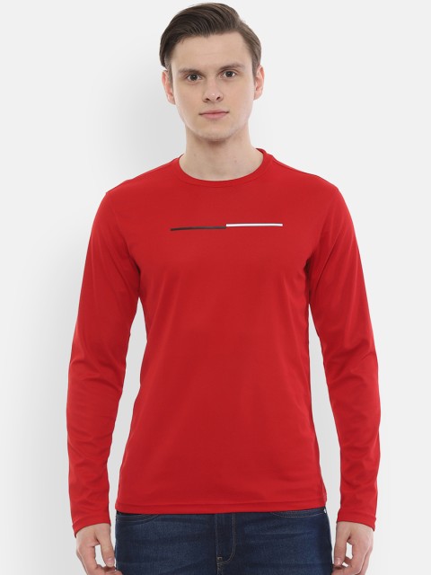 

Allen Solly Men Red Solid Round Neck T-shirt
