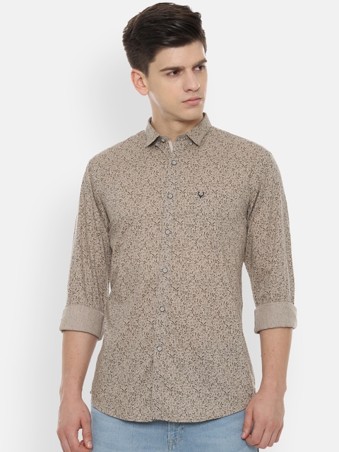 

Allen Solly Men Beige Regular Fit Printed Casual Shirt