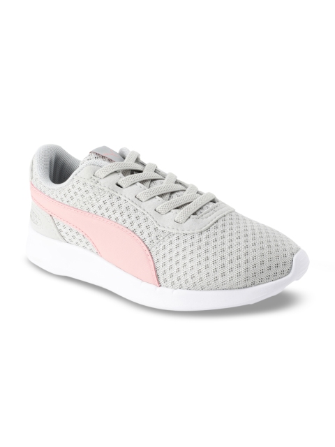 

Puma Kids Grey Mesh ST Activate AC PS Gray Violet-Bridal Ros Running Shoes