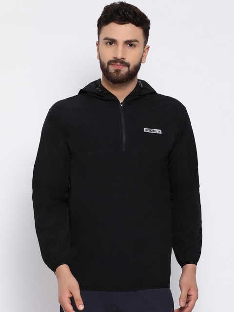 

Invincible Men Black & Charcoal Grey Solid Lightweight Sauna Suit