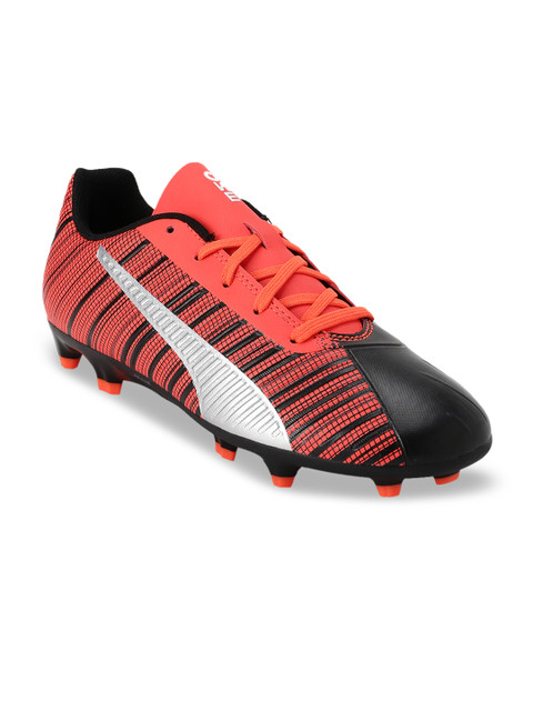 

Puma Kids Orange & Black Printed One 5.4 FG AG Jr Football Shoes