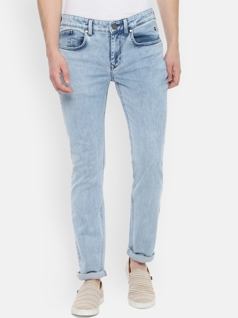 

Louis Philippe Jeans Men Blue Slim Fit Mid-Rise Clean Look Stretchable Jeans