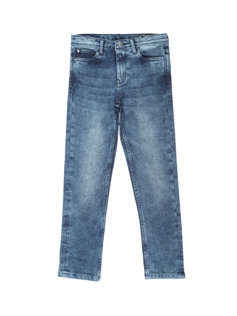 

Allen Solly Junior Boys Blue Regular Fit Mid-Rise Clean Look Stretchable Jeans