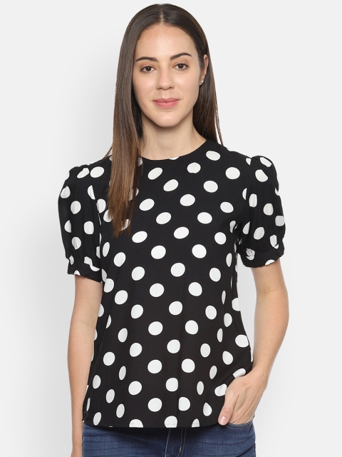

Van Heusen Women Black Printed A-Line Top